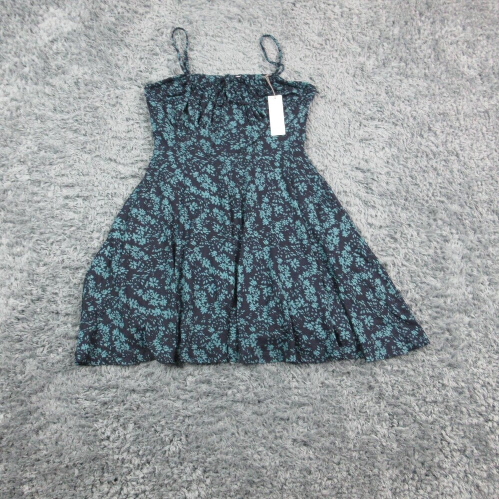 Nine Britton Dress Womens Small Blue Floral Sleeveless Fit & Flare Sundress NWT